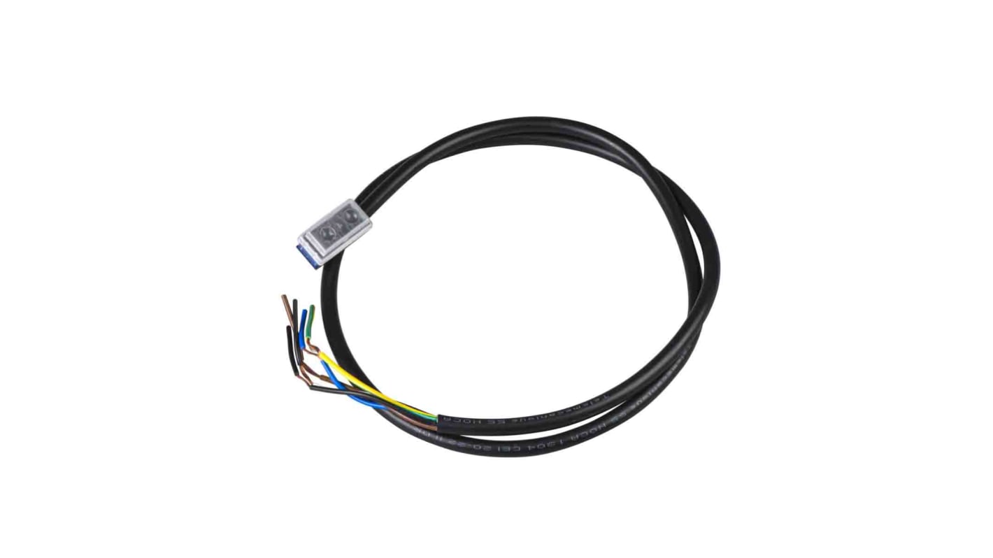 Interruttore di fine corsa Telemecanique Sensors ZCMC21L7, 1NC/1NA, pre-cablato, cavo 7 m, azione rapida.