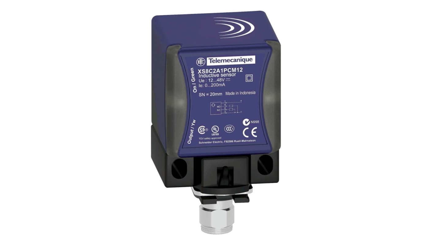 Sensore di prossimità Telemecanique XS7C2A1PAM12 PNP 15mm 12-48V c.c. - Ideale per applicazioni industriali - Tecnologia induttiva - IP65/IP67/IP69K.
