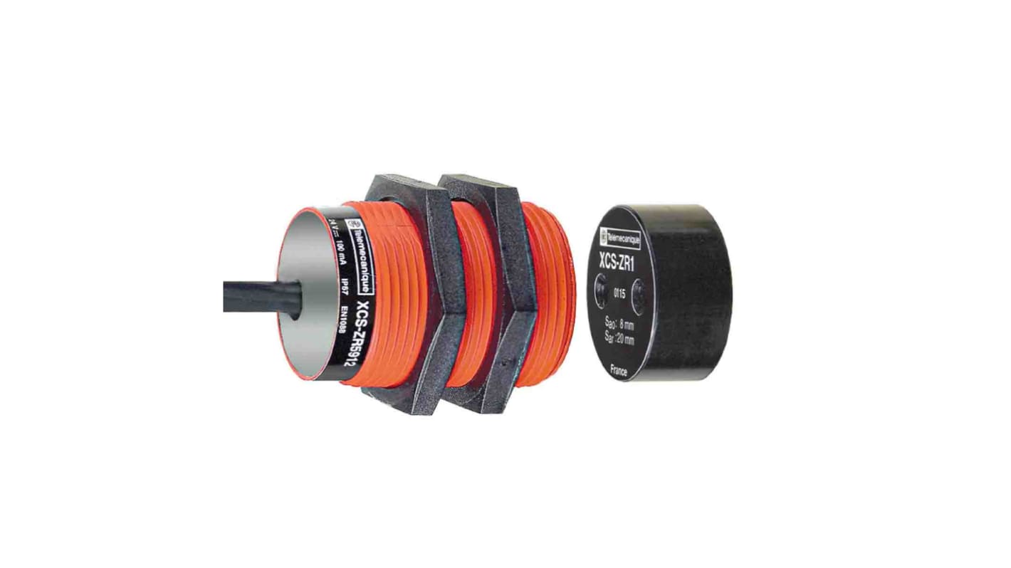 Interruttore di sicurezza senza contatto Telemecanique Sensors XCSDMR59010, 24 V dc, grado di protezione IP66/IP67, attuatore incluso.