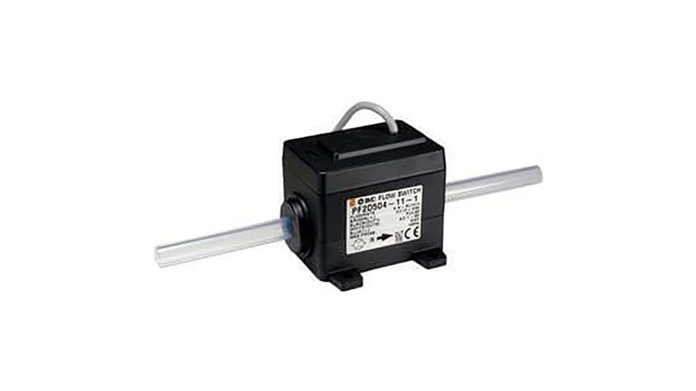 Interruttore di flusso SMC PF2D504-11-2 per acqua deionizzata, portata 0,4-4 l/min, alimentazione 12-24 V c.c.