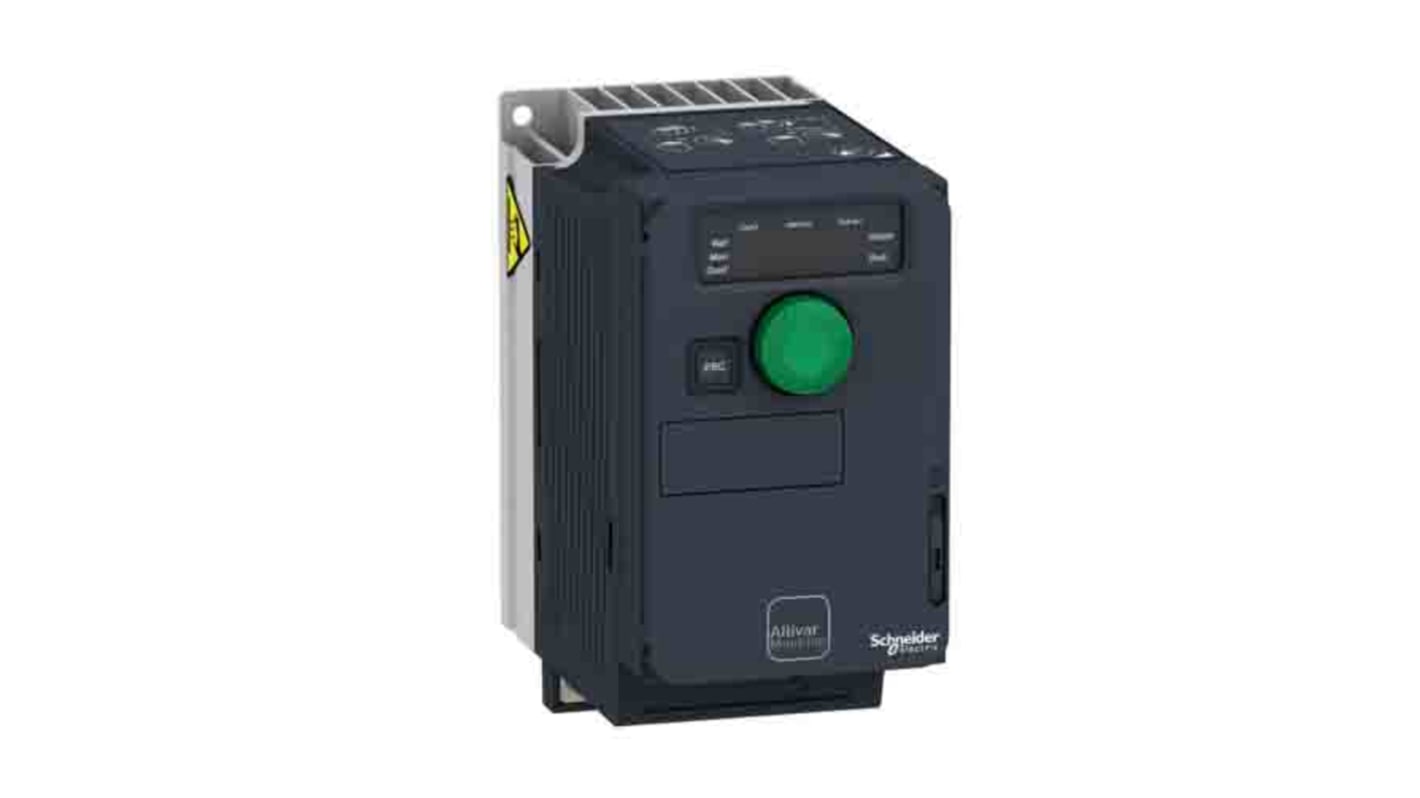 Avviatore a velocità variabile Schneider Electric ATV320U04M3C, potenza 0,37 kW, montaggio a parete, dimensioni 143x72x128 mm.