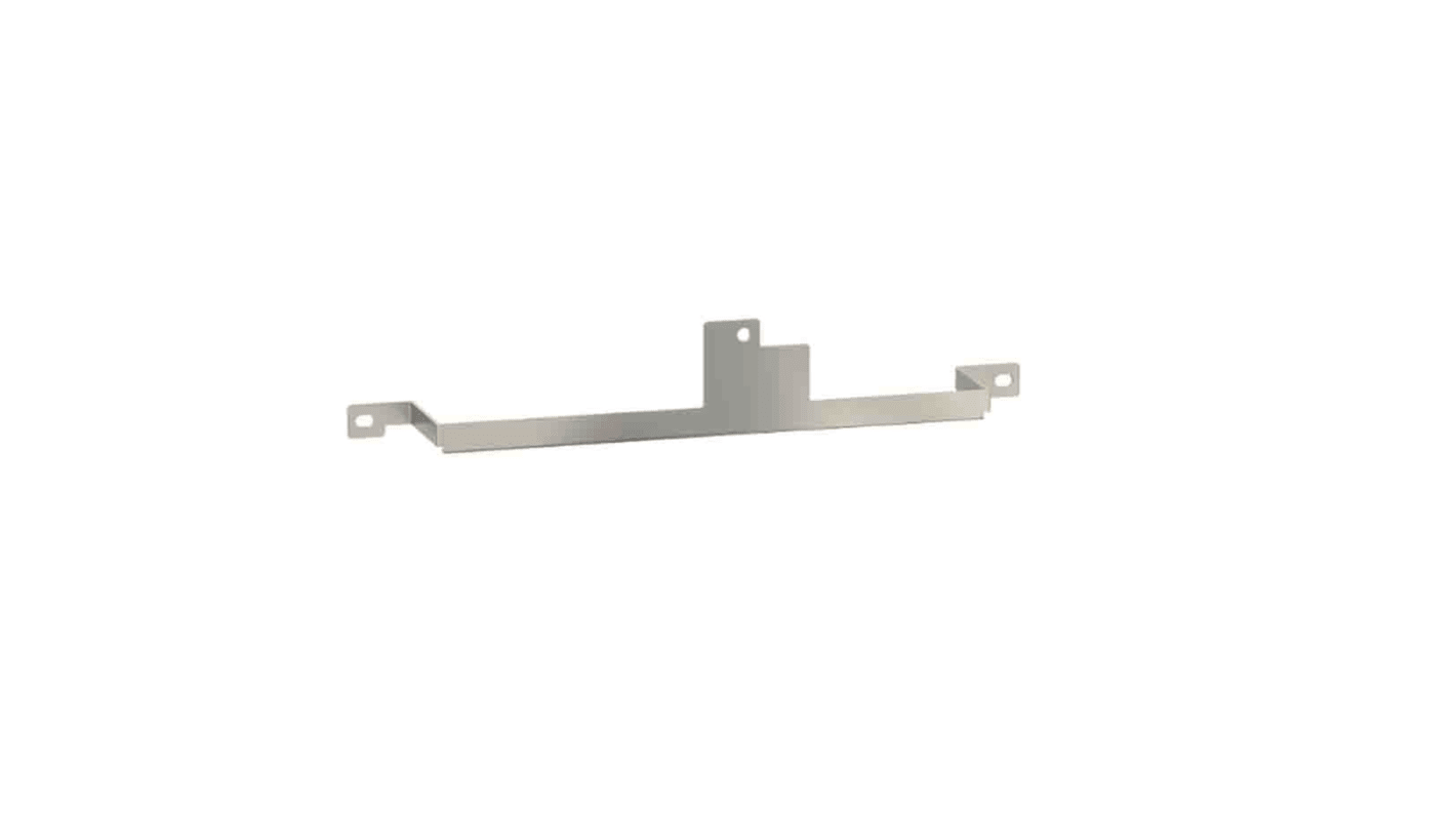 Staffa di fissaggio Schneider Electric HMIZXFIX2 per moduli scatola 12W e 15W, progettata per un montaggio stabile e sicuro.