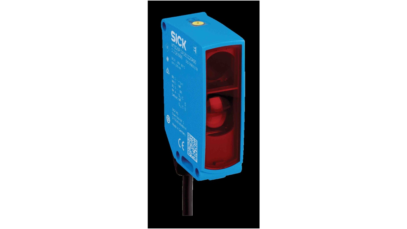 Sensore fotoelettrico rettangolare Sick WTB26I-1H161120A00, rilevamento fino a 2 m, uscita NPN/PNP, interfaccia IO-Link.
