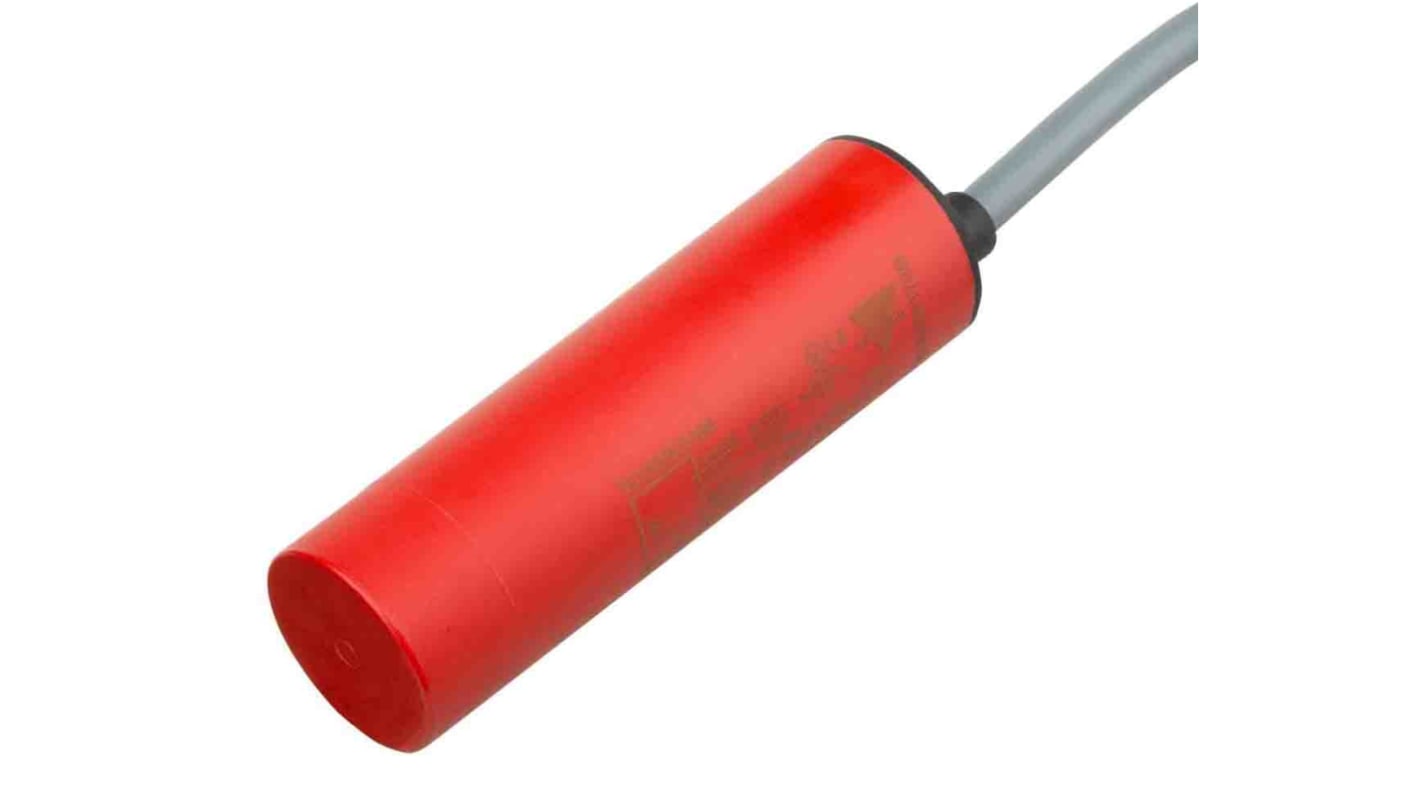 Sensore di prossimità cilindrico Carlo Gavazzi VC12RT23010M, con uscita relè, rilevamento 4-12 mm, alimentazione 230 V, IP67.