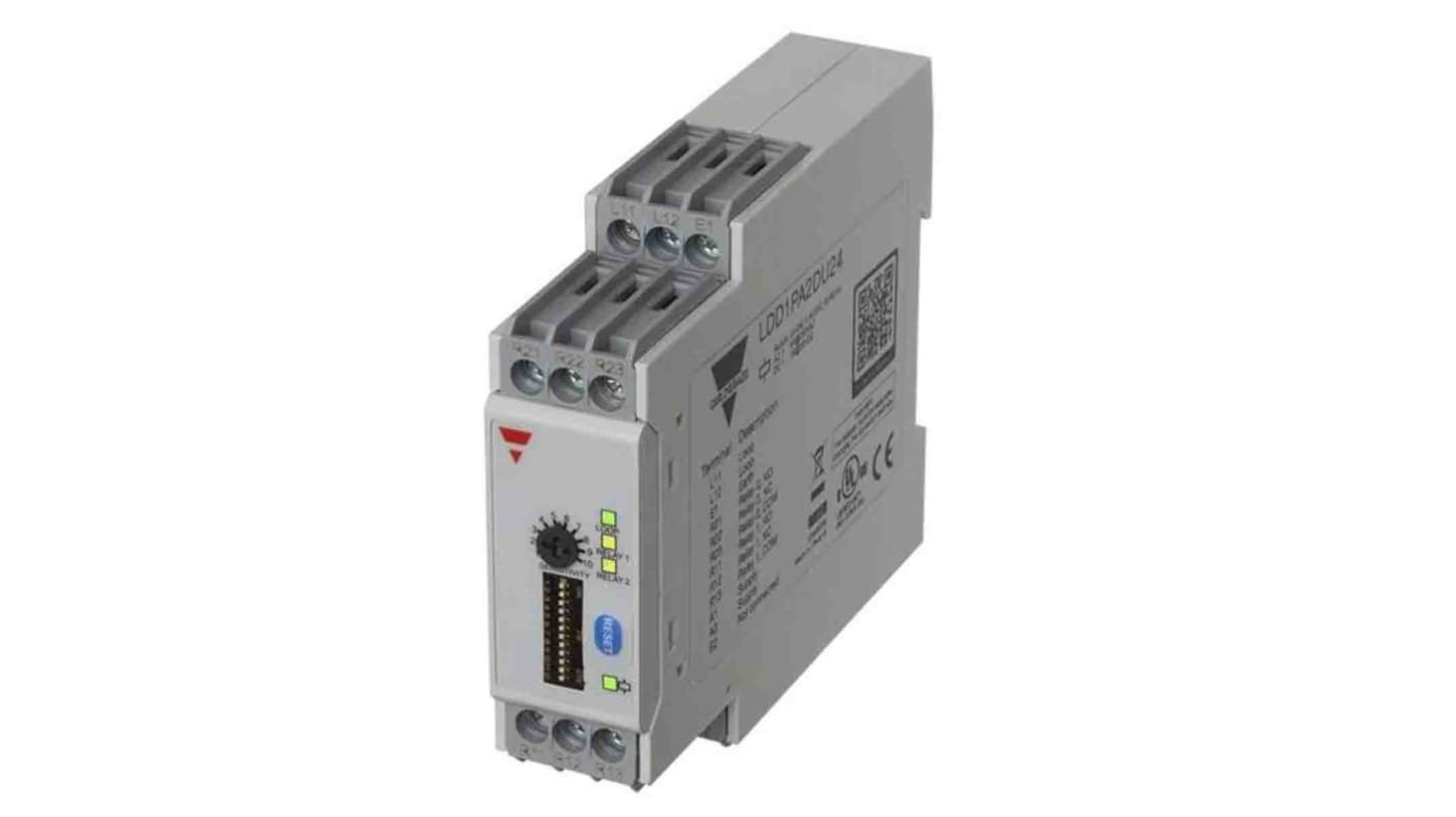 Rilevatore di loop rettangolare Carlo Gavazzi LDD1PA2DU24, induttivo, 240 V, IP30, lunghezza 84 mm, terminale a vite, per applicazioni di parcheggio.