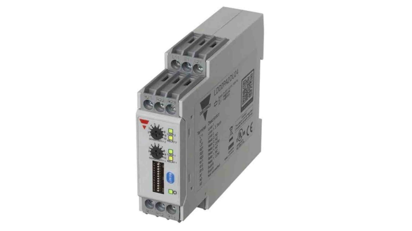 Rilevatore di loop rettangolare Carlo Gavazzi LDD2PA2DU24, 240 V, due anelli, tecnologia induttiva, dimensioni 84 mm, grado di protezione IP30.