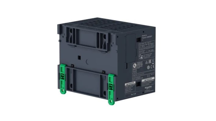 Controllore logico Schneider Electric TM262L20MESE8T, 4 ingressi digitali, alimentazione 24 V c.c., dimensioni 100x90x125 mm.