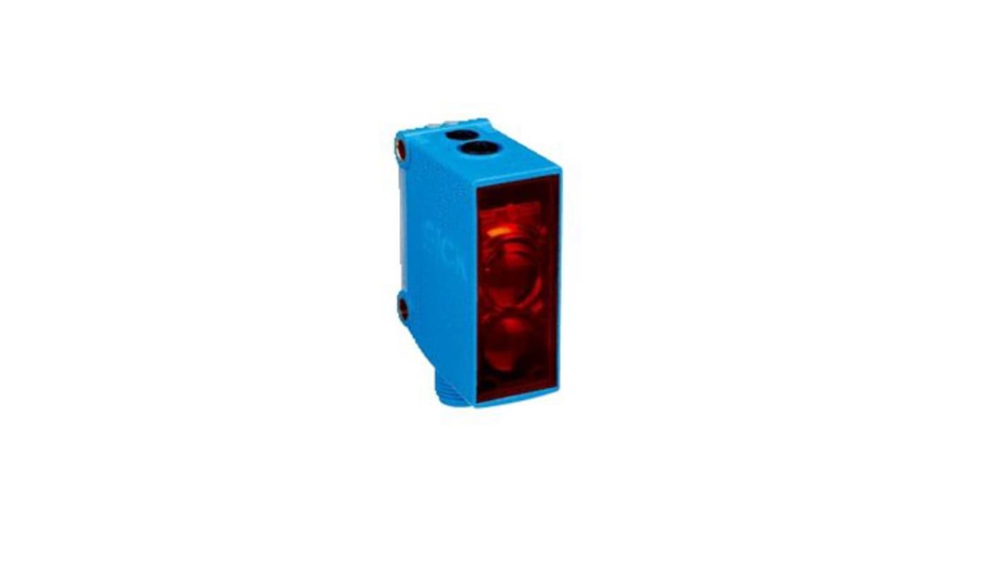 Sensore fotoelettrico rettangolare Sick GTB10-P4221, rilevamento fino a 1,2 m, uscita PNP, protezione IP67, connettore M12.