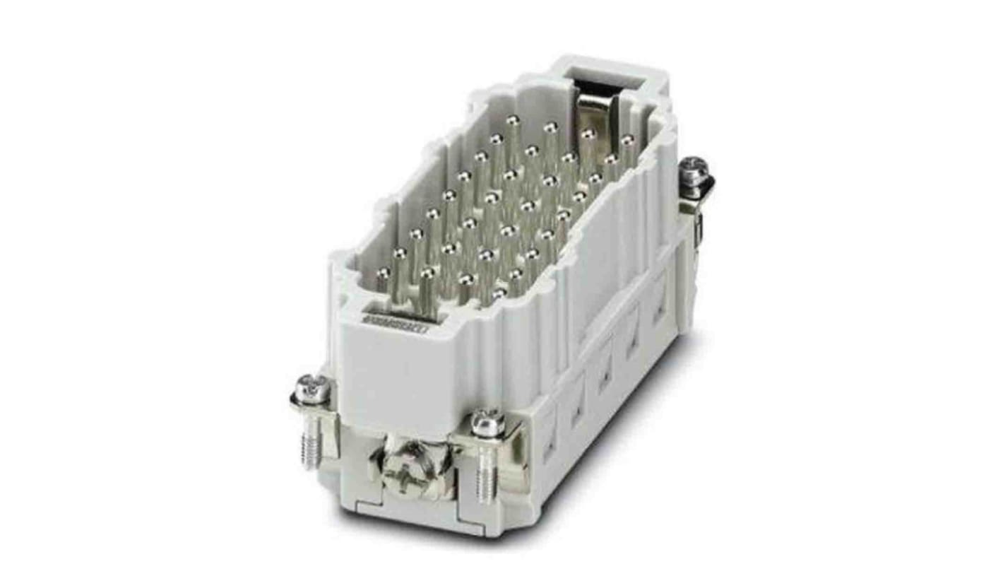 Phoenix Contact 1014422: Inserto contatti Maschio serie HC 16A 32 contatti 500V - Con 32+PE, connessione a innesto, temperatura -60 °C a 85 °C.