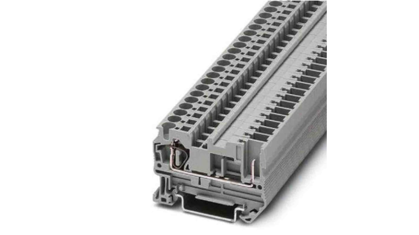 Morsettiera passante Phoenix Contact 3042719, 800V, per ferrovie. Resistente da -60 °C a 85 °C, opzioni di montaggio NS 35/7,5 e NS 35/15.