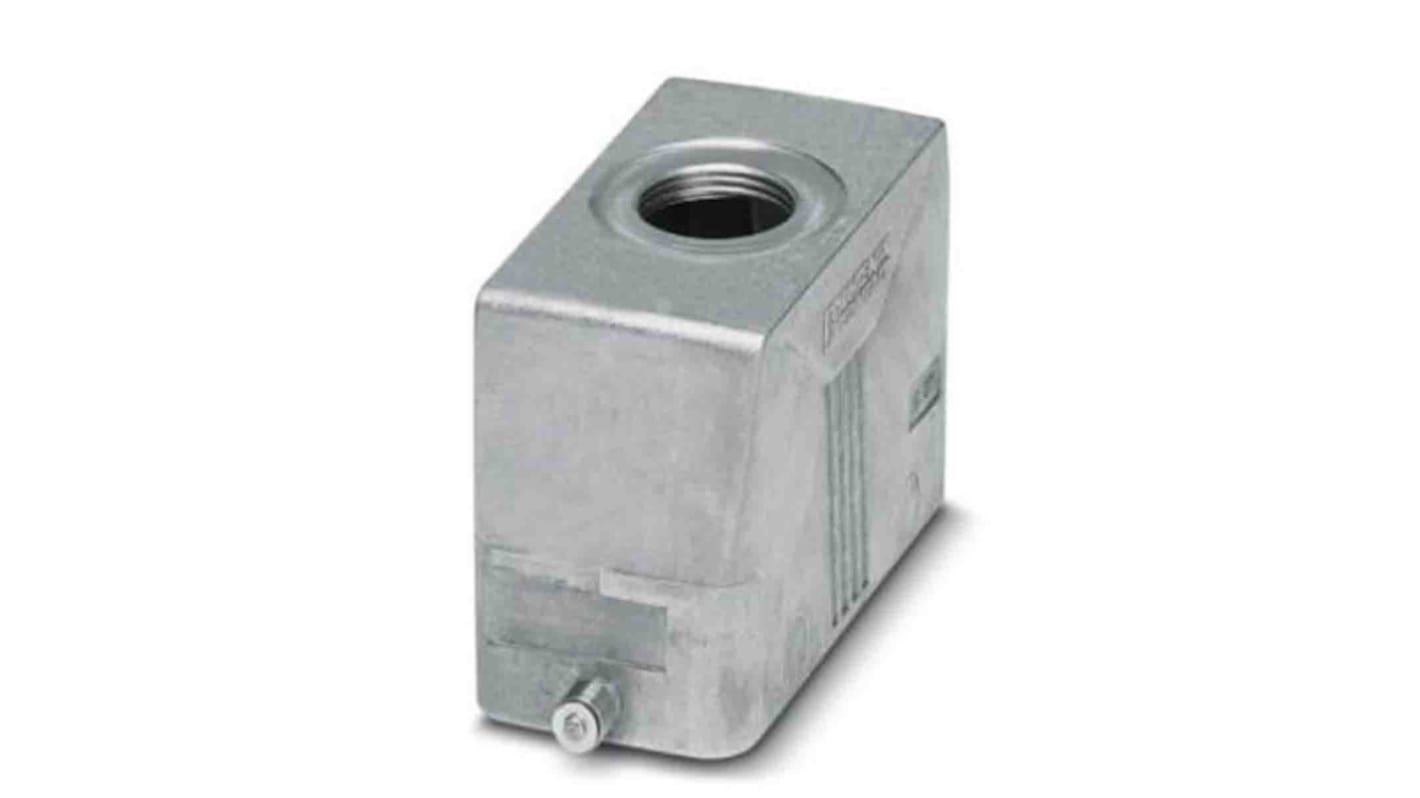 Contenitore guaina B16 Phoenix Contact (1412730) in alluminio grigio, resistente all'acqua salata, per temperature da -40 °C a 125 °C. Ideale per applicazioni tecniche.