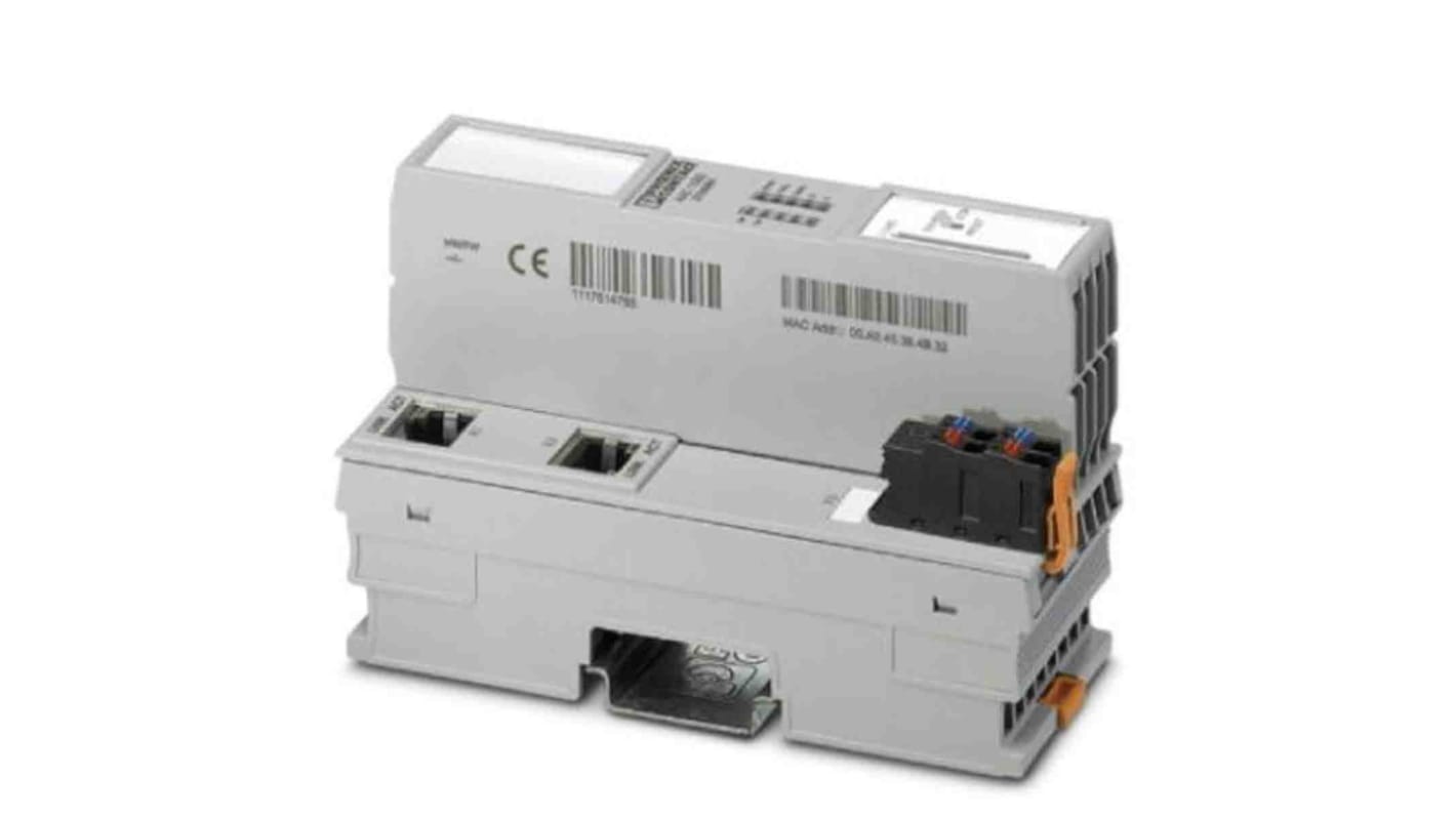 Connettore AXC 1050 XC Phoenix Contact 2701295, per I/O Axioline, 24 V c.c., -40 a +70 °C, due interfacce Ethernet.