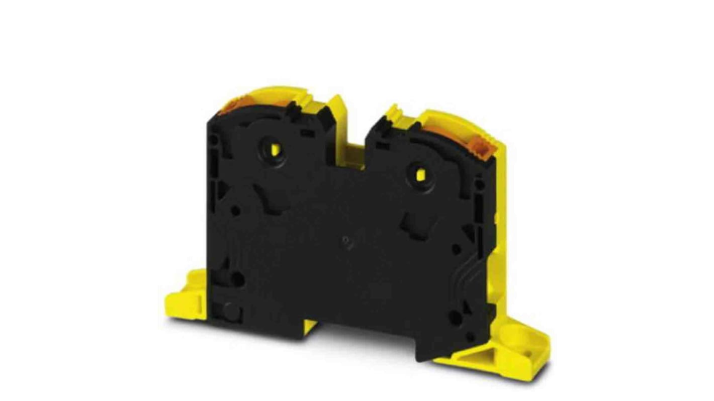 Morsettiera passante ad alta corrente Phoenix Contact 3212082 con connessione a vite, 2 collegamenti, per conduttori fino a 12,5 mm². Livello 1, tensione di picco nominale 8 kV. Ideale per quadri di controllo.