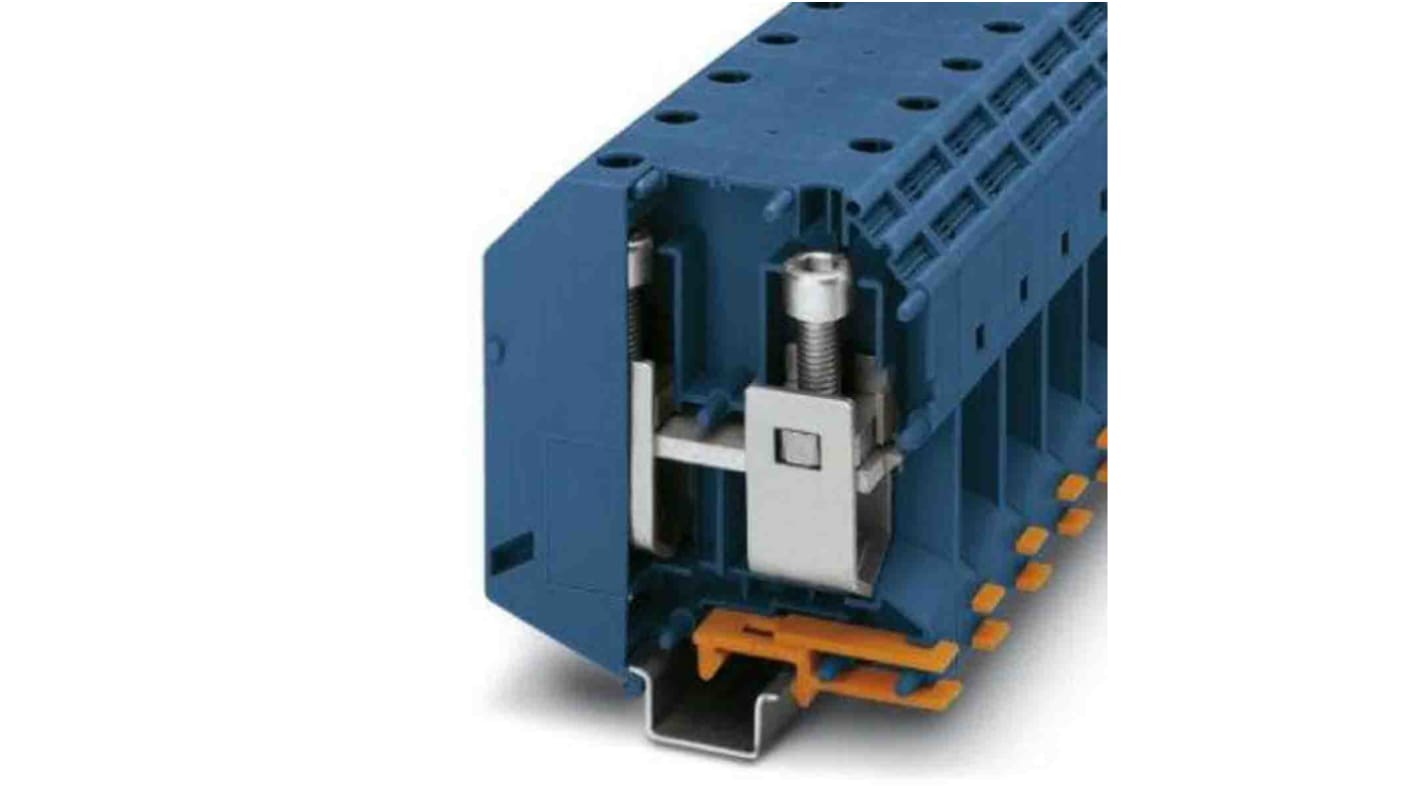 Morsetto per guida DIN senza fusibile Phoenix Contact 3010123 - Design compatto, resistenza termica da -60 °C a 85 °C, grado di inquinamento 3. Ideale per quadri di controllo.
