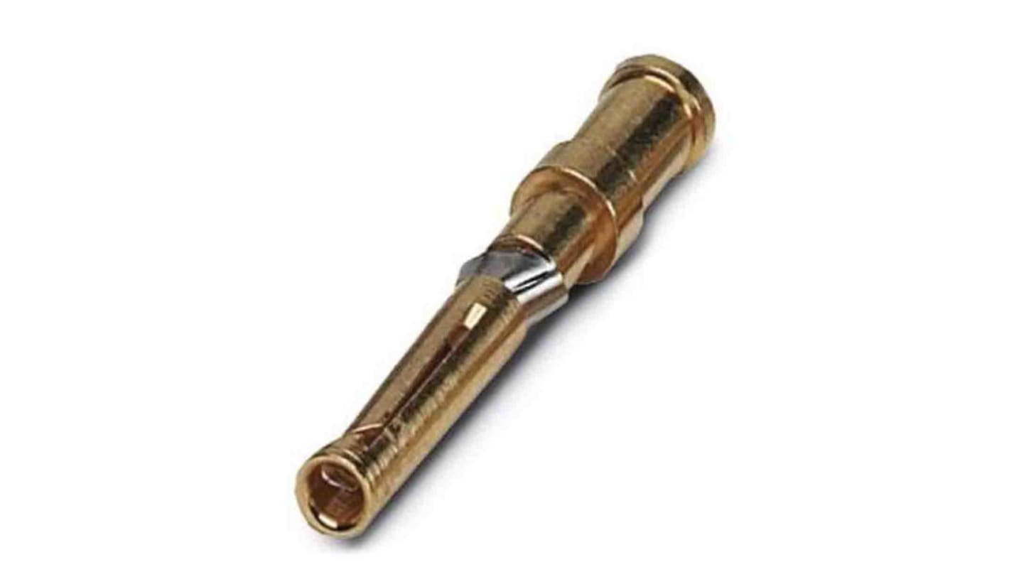 Contatto a crimpare femmina Phoenix Contact 1672440, diametro interno 0,75 mm², in lega di rame con finitura placcata oro.