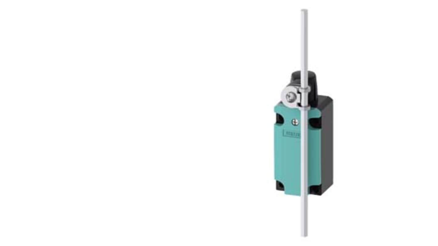 Interruttore di interblocco Siemens 3SE5112-0CH80, Asta NO/NC, contenitore metallico, attuatore rotante con leva regolabile, IP65/IP67.
