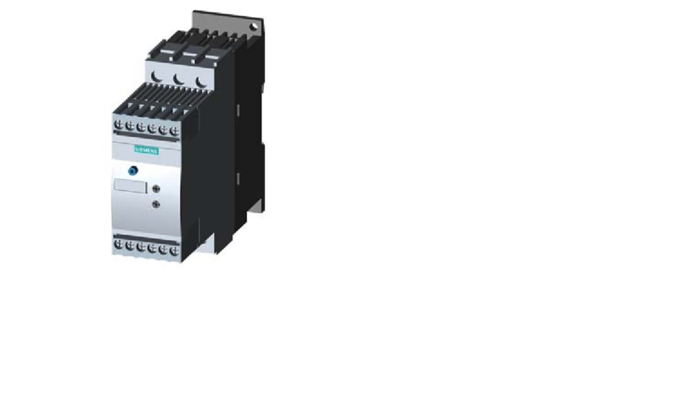Avviatore soft-start Siemens 3RW3028-1BB14, 3 fasi, 18,5 kW, 400 V, protezione contro sovraccarichi, IP20.