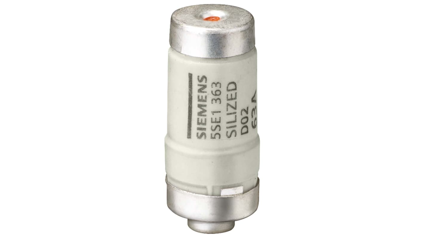 Fusibile Neozed Siemens 5SE1320, 20A, D02, cat. gR, indicatore blu, tensione 400V, classe rapida.