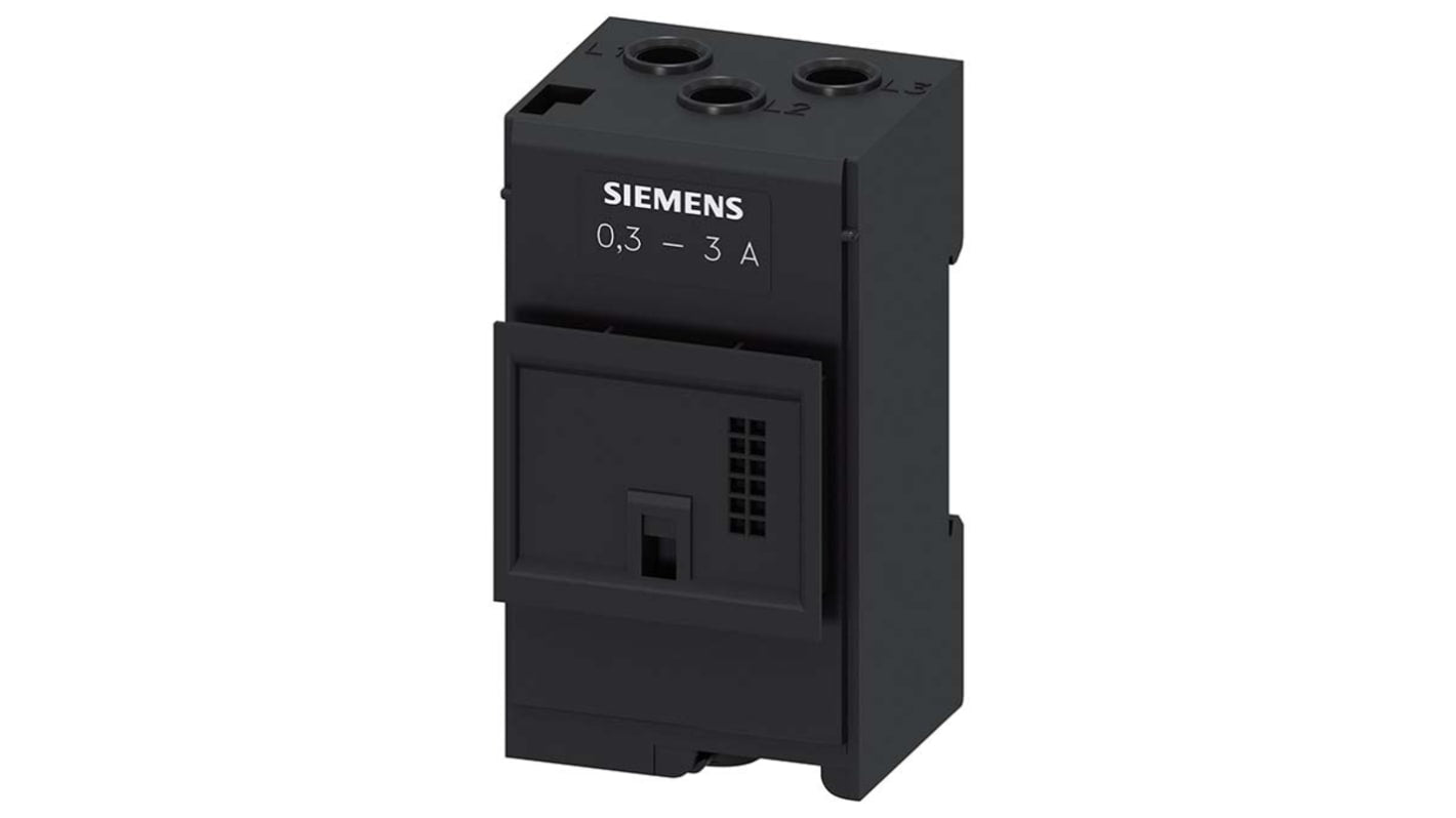 Trasformatore di corrente Siemens 3RB2906-2BG1, montaggio indipendente, dimensioni 83mm x 45.3mm, rapporto 3:1, 3A in/out.