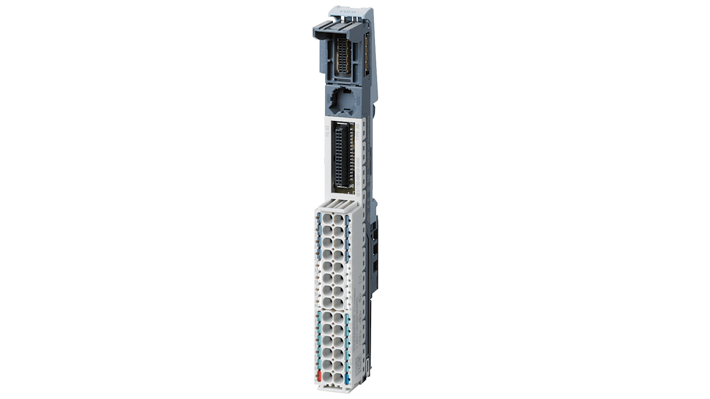 Modulo I/O Siemens 6AG2193-6BP20-4DA0 per applicazioni ferroviarie, temperatura operativa -40 a 70 °C, peso 50 g.