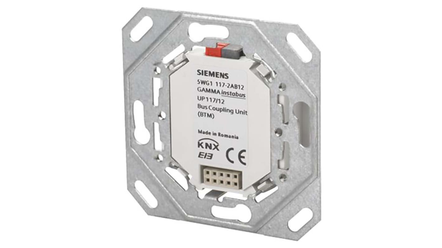 Accoppiatore bus Siemens 5WG1117-2AB12 per interruttori Delta, installazione su scatola a parete, classe di protezione IP20.