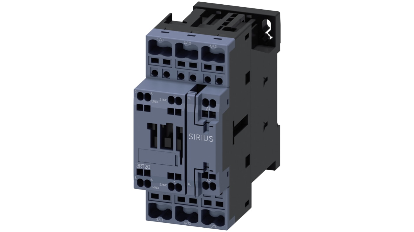 Teleinvertore Reversibile Siemens 3RT2026-2AL20, 3 poli, 25 A, 11 kW, montaggio su guide 35 mm, bobina 230 V c.a.