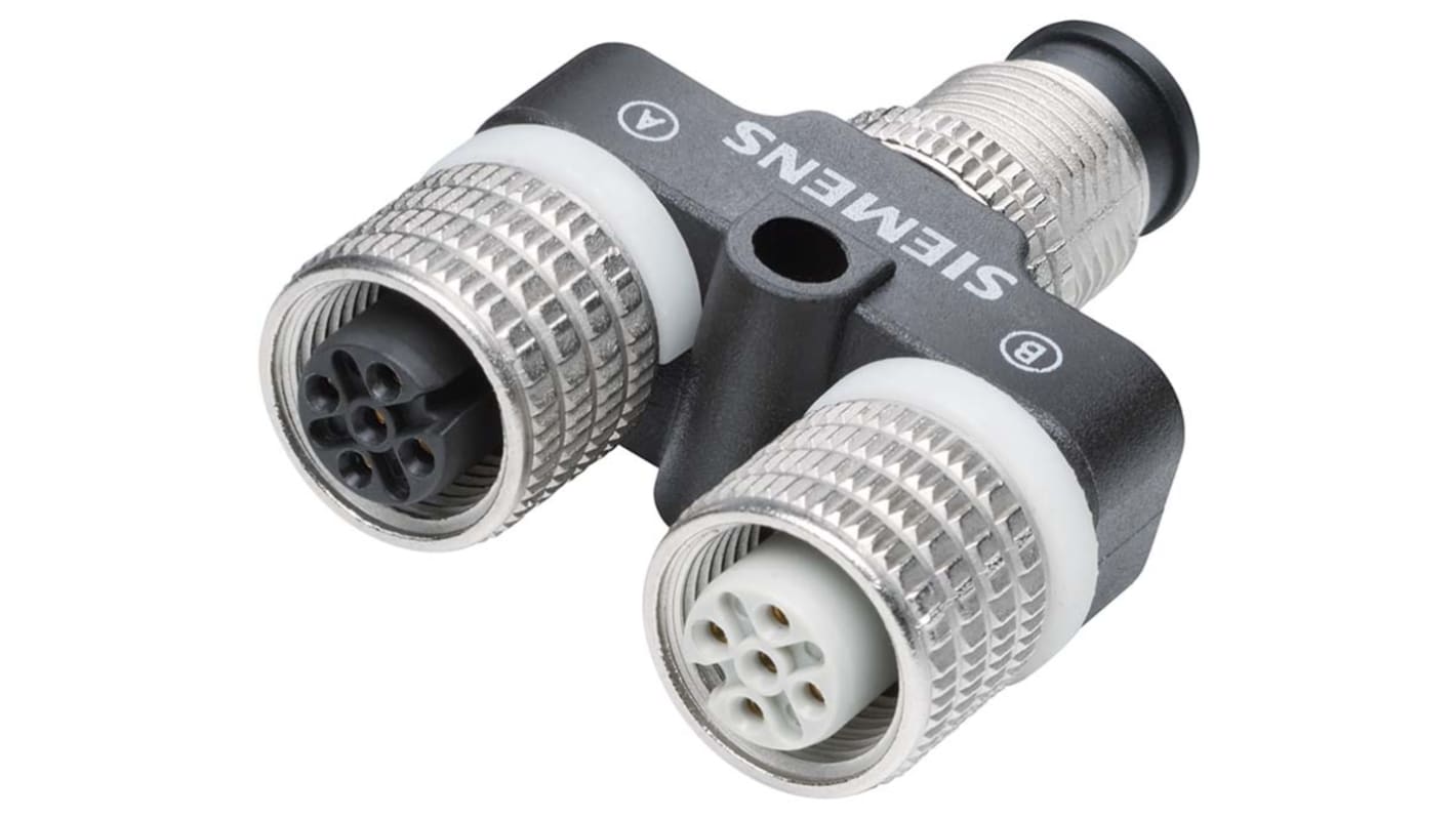 Zoccolo relè Siemens 6ES7194-1KA01-0XA0 per ET 200, connettore a Y per I/O distribuiti, peso 38 g, facile installazione.