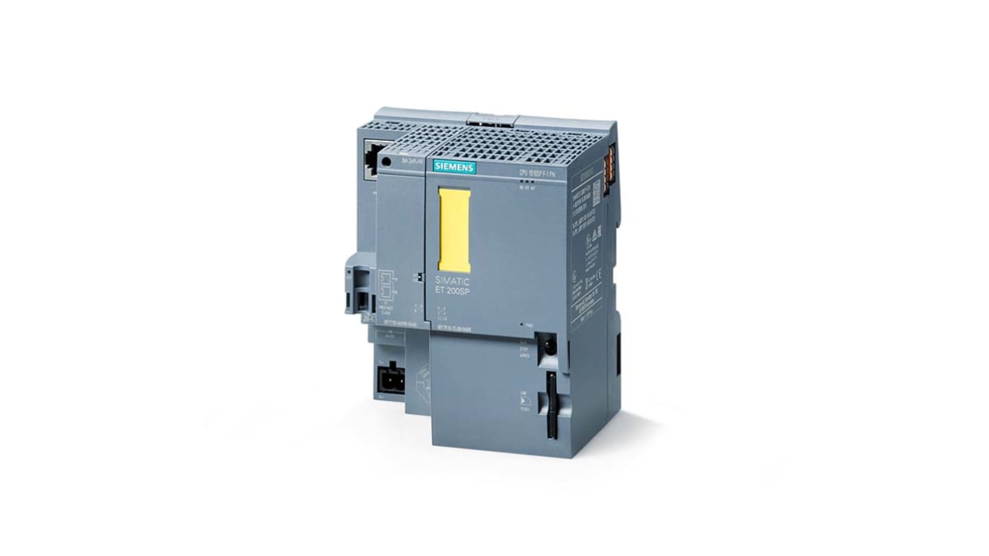 CPU PLC Siemens 6ES7510-1SJ01-0AB0 con 20 ingressi e 20 uscite, memoria 150 kb/750 kb, ideale per automazione industriale e sistemi ET 200SP.