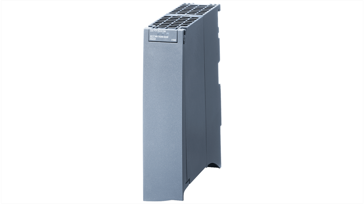 Modulo di comunicazione Siemens 6ES7541-1AD00-0AB0 per SIMATIC S7-1500, porta RS 232, montaggio su guida DIN, dimensioni 147 x 35 x 127 mm.