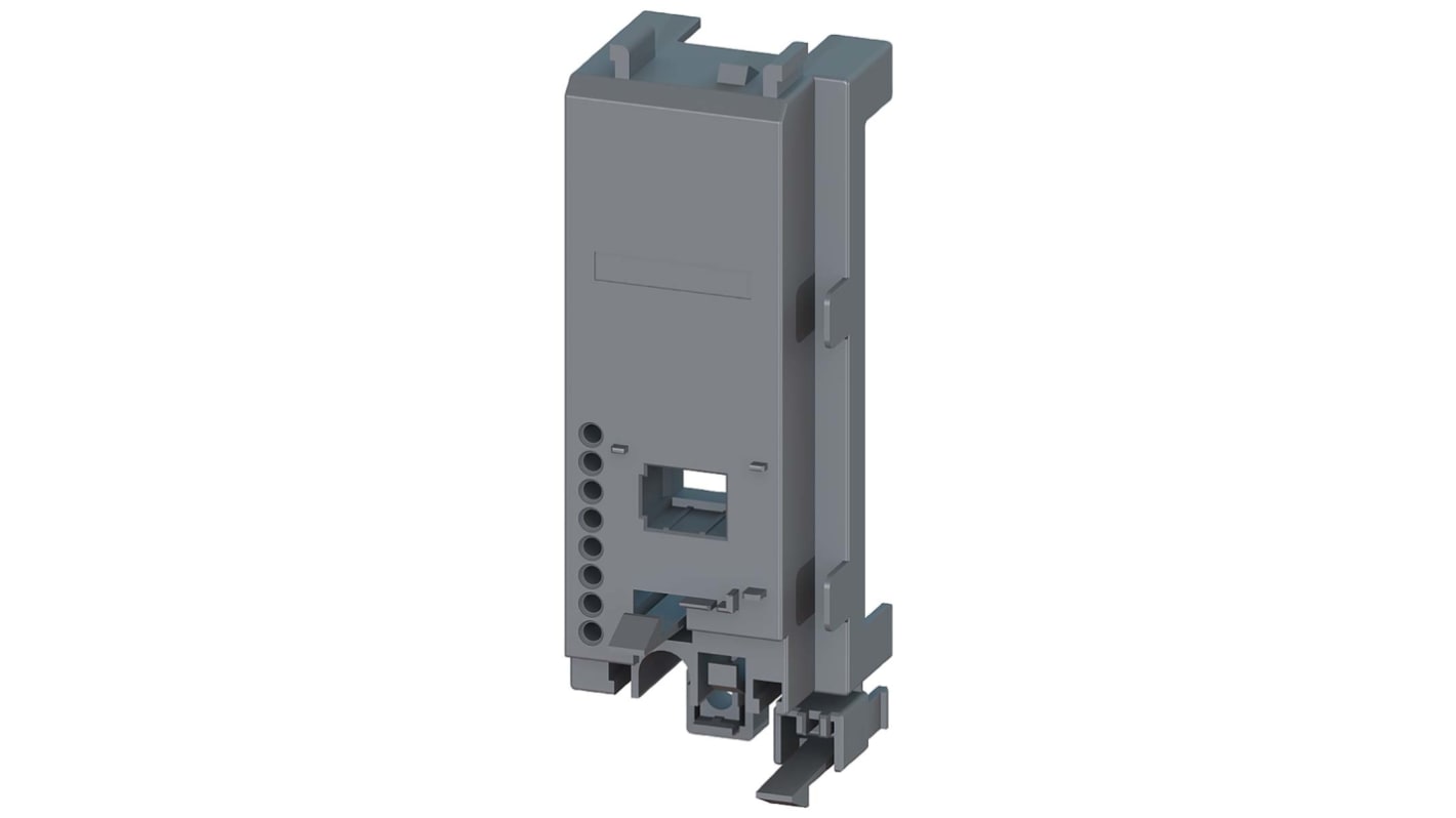 Base contattore Siemens 3RV2917-7AA00 per Contattori S00 con Terminal a Vite/Molla, compatibile con motorini di avviamento diretto e reversibile.