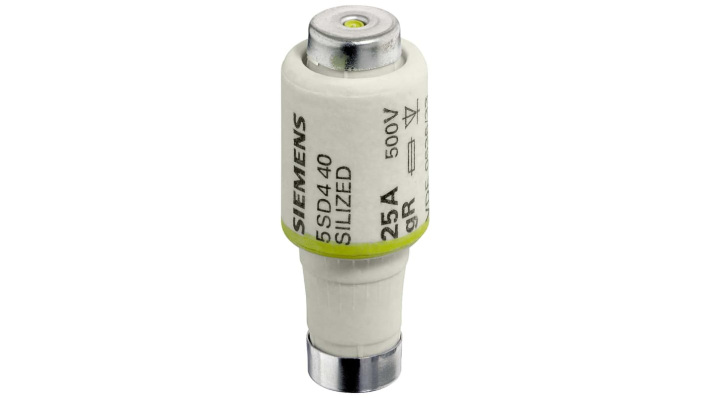 Fusibile Diazed Siemens 5SD460, 50A, 500V, progettato per la protezione dei semiconduttori, classe di protezione IP20.