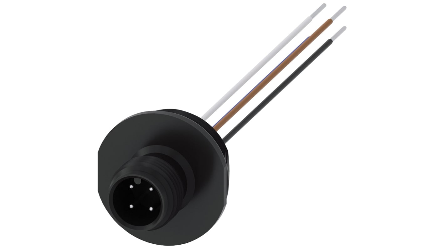 Connessione precablata Siemens 3SY3127 per finecorsa, connettore 4 pin, tensione 250V, corrente 4A, filettatura M20.