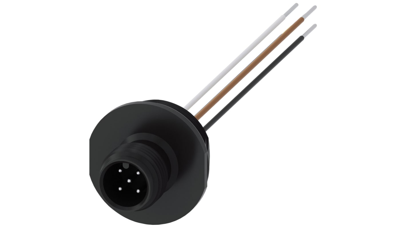 Connessione precablata Siemens 3SY3128 per finecorsa, connettore 5 pin, tensione 125V, corrente 4A, filettatura M20.