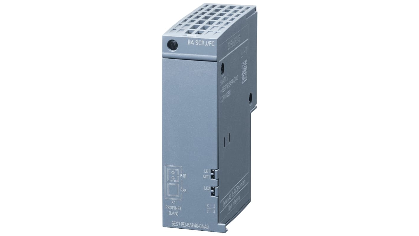 Adattatore bus PROFINET Siemens 6ES7193-6AP40-0AA0, dimensioni 20mm x 69,5mm x 59mm, peso 50g, compatibile con SIMATIC.