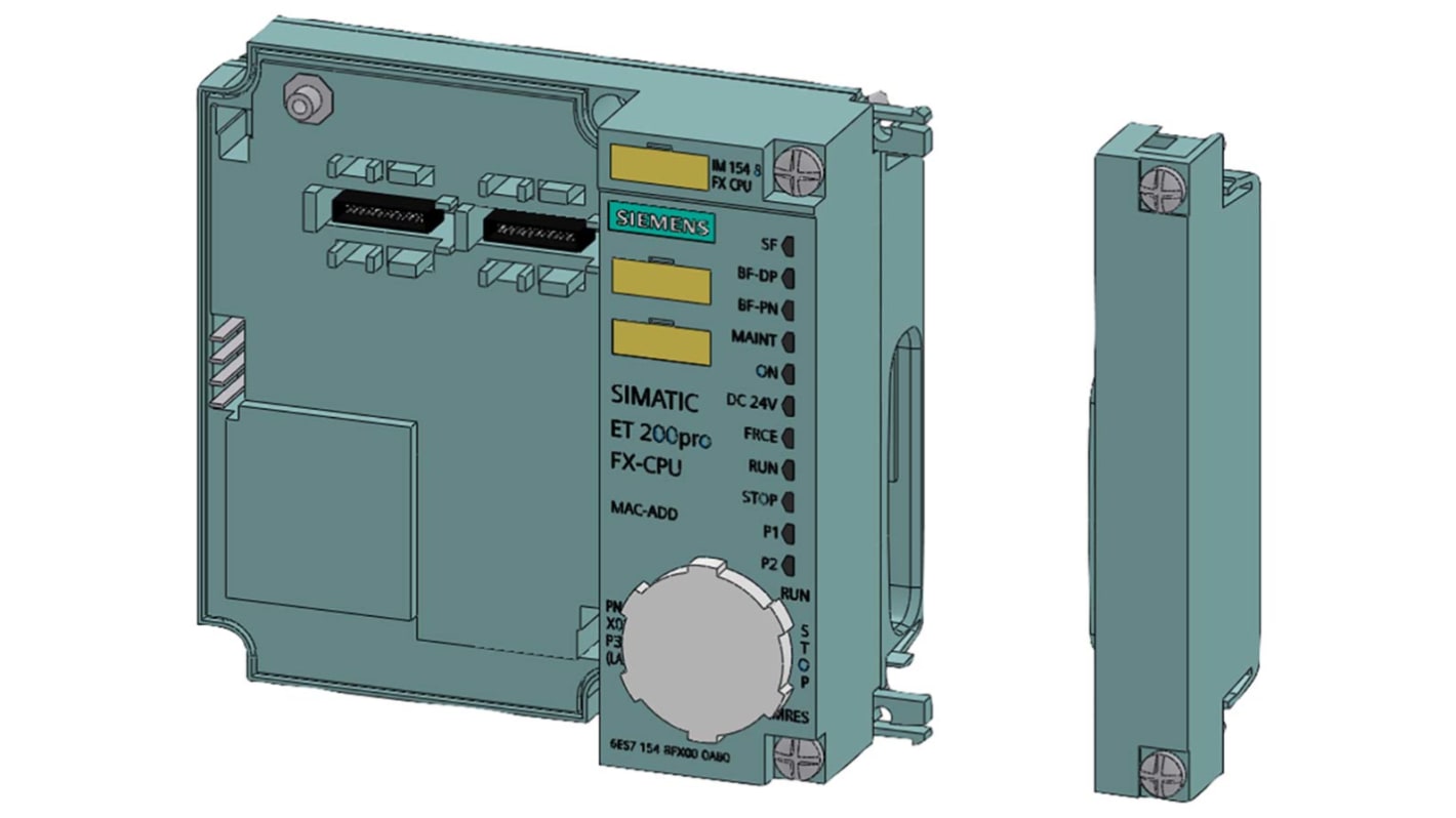 Modulo di interfaccia Siemens 6ES7154-8FX00-0AB0 per SIMATIC DP, 64 ingressi/uscite, interfaccia PROFINET, IP65/67.