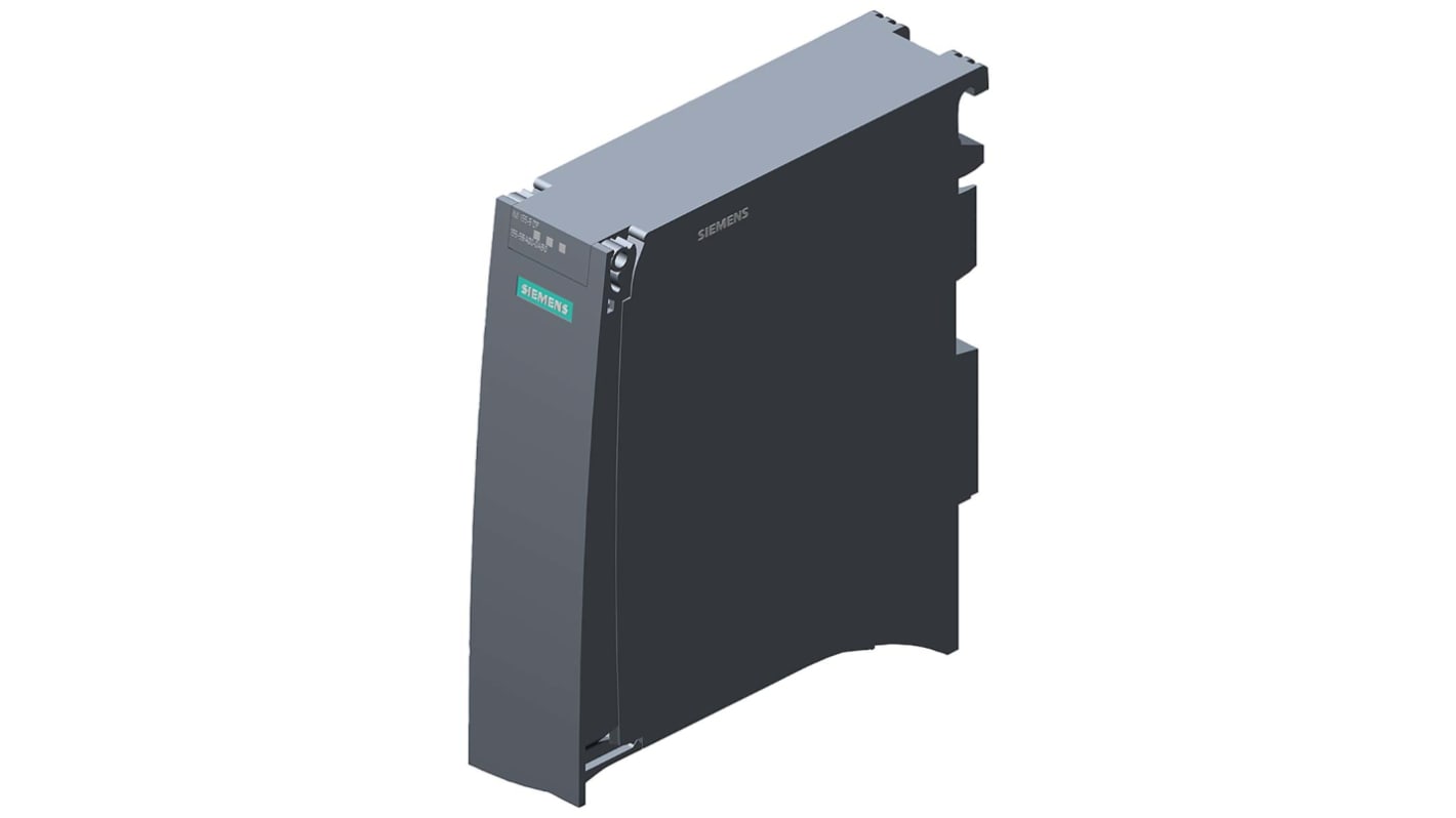 Modulo I/O PLC Siemens 6ES7155-5BA00-0AB0, serie ET 200, 24 V, 4 A, dimensioni 147 x 35 x 129 mm, collegamento PROFIBUS.