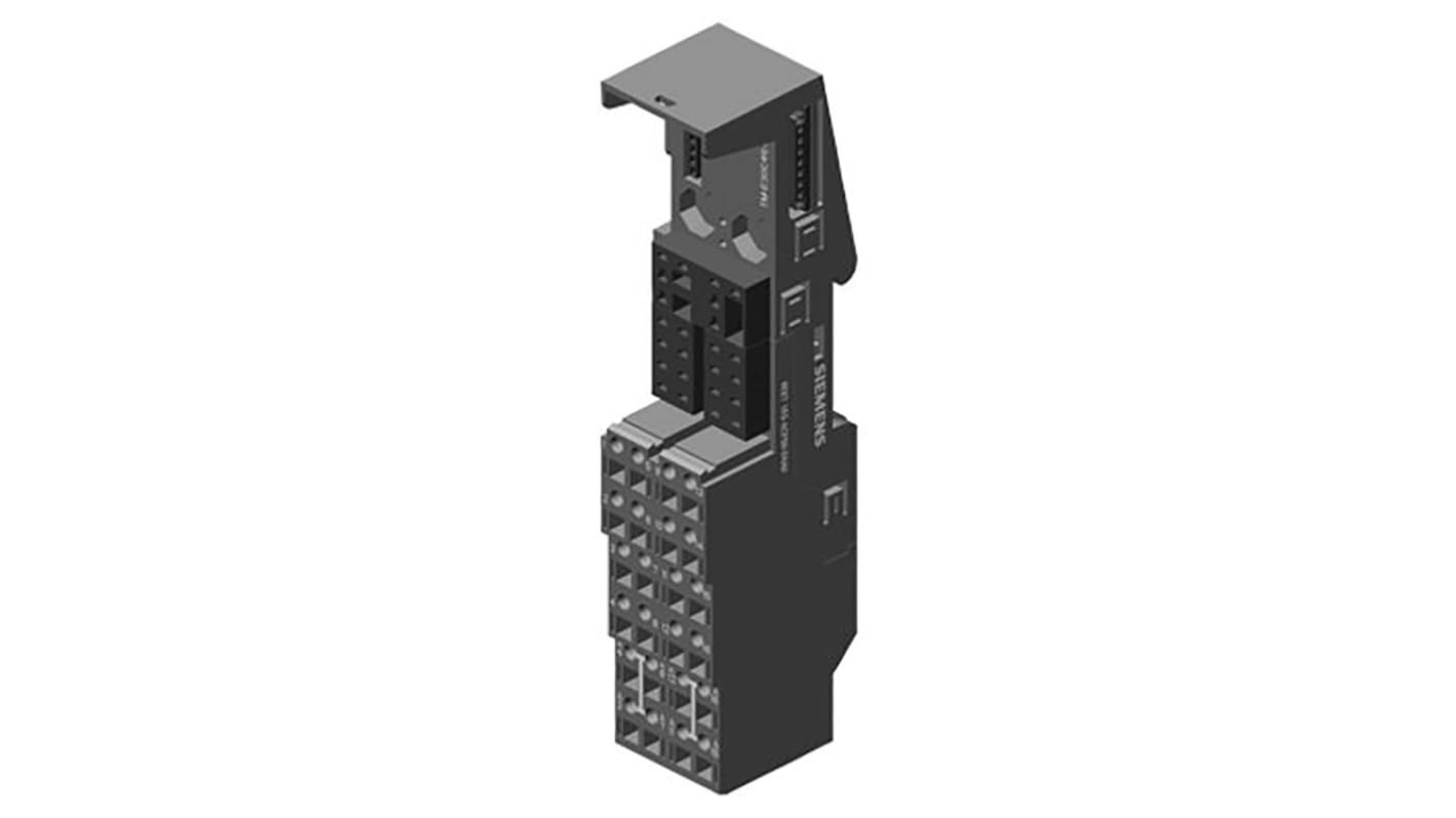 Morsettiera Siemens 6ES7193-4CF50-0AA0 per ET 200S, 30mm di larghezza, 24 punti di collegamento, 4 terminali a molla.
