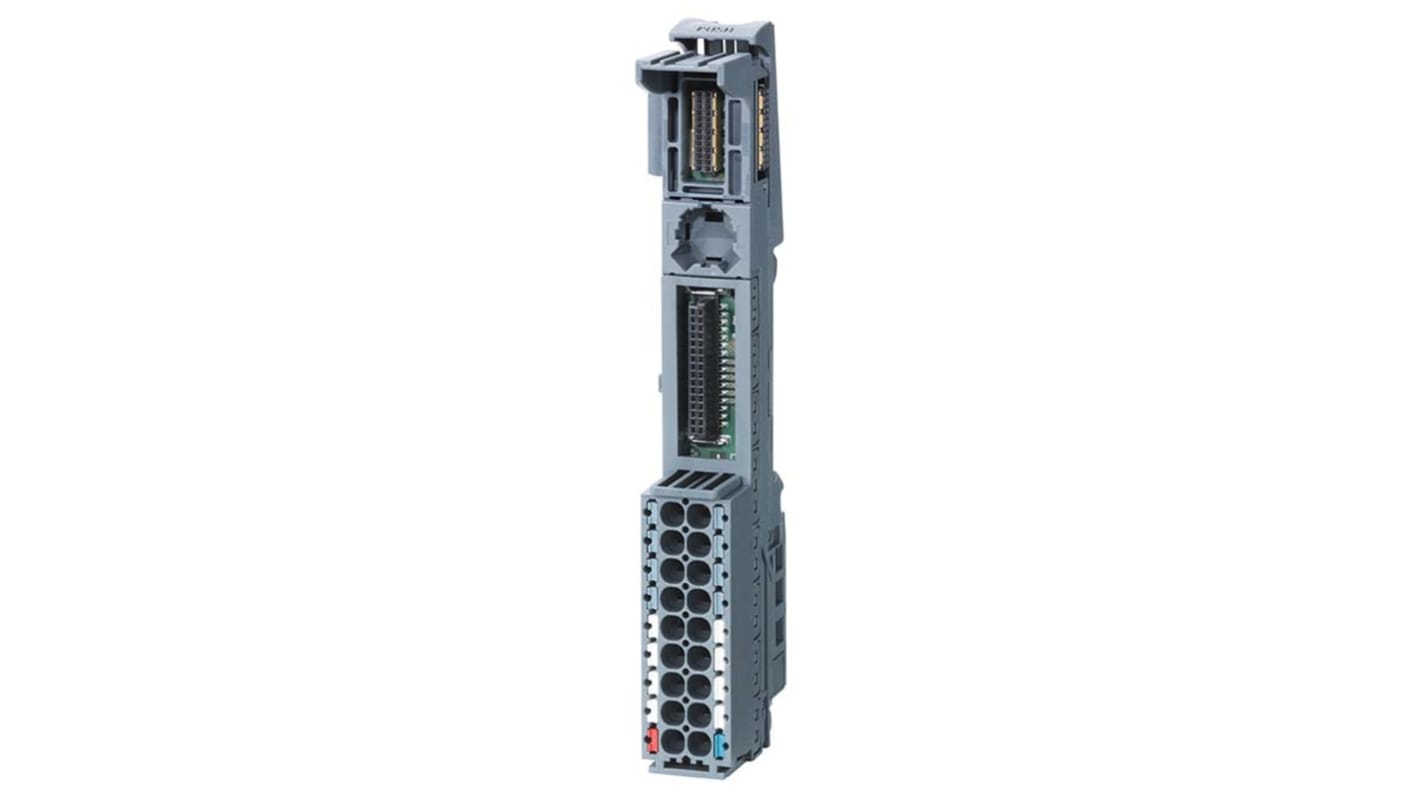 Base Siemens ET 200SP (6ES7193-6BP00-0BA1) con terminali a innesto e sezione conduttore da 0.14mm² a 2.5mm². Ideale per applicazioni industriali.