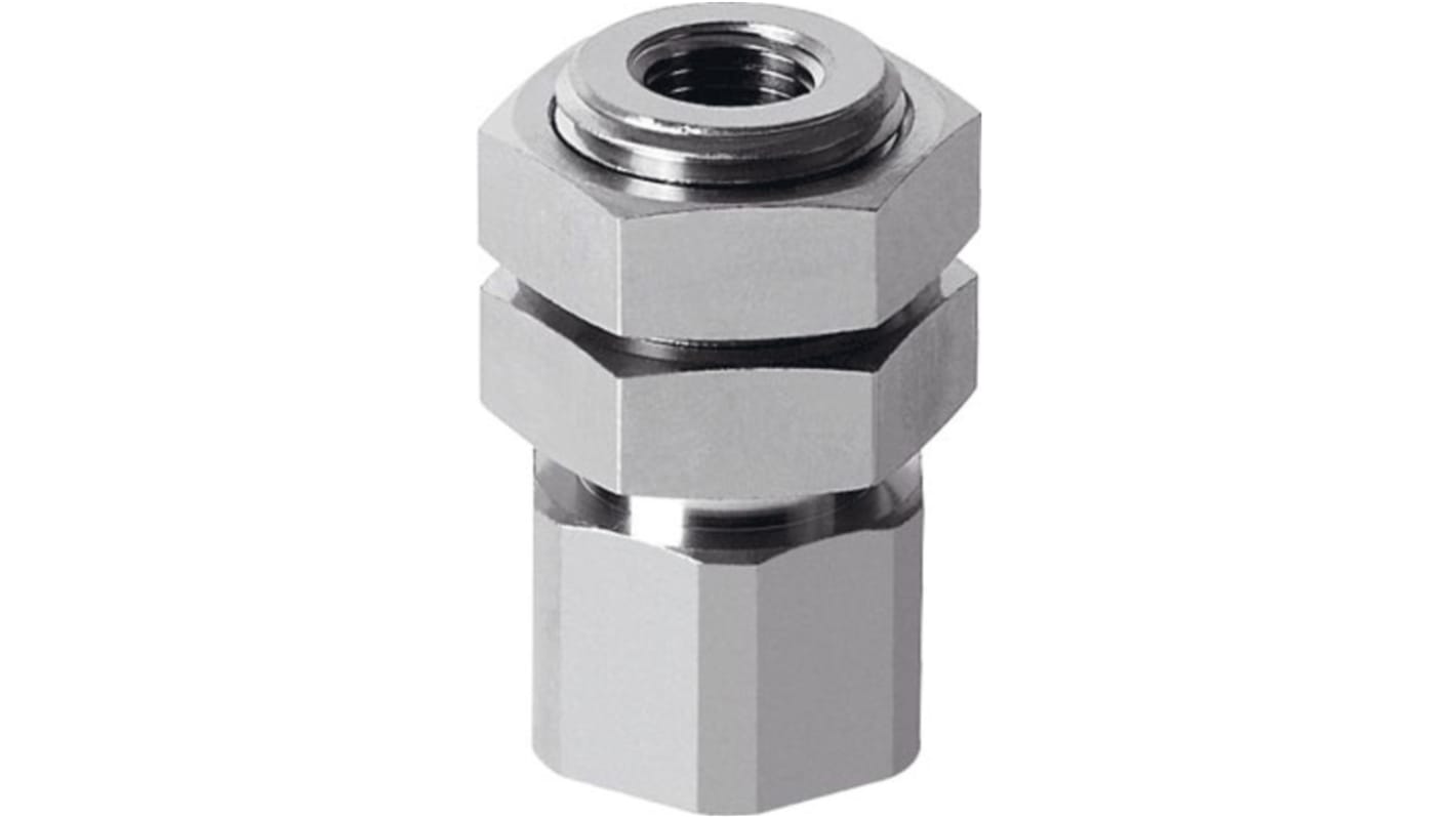 Ventosa Festo ESH-HA-6-G in NBR, diametro 15 mm, per applicazioni industriali, collegamento superiore, volume 0,208 cm3.