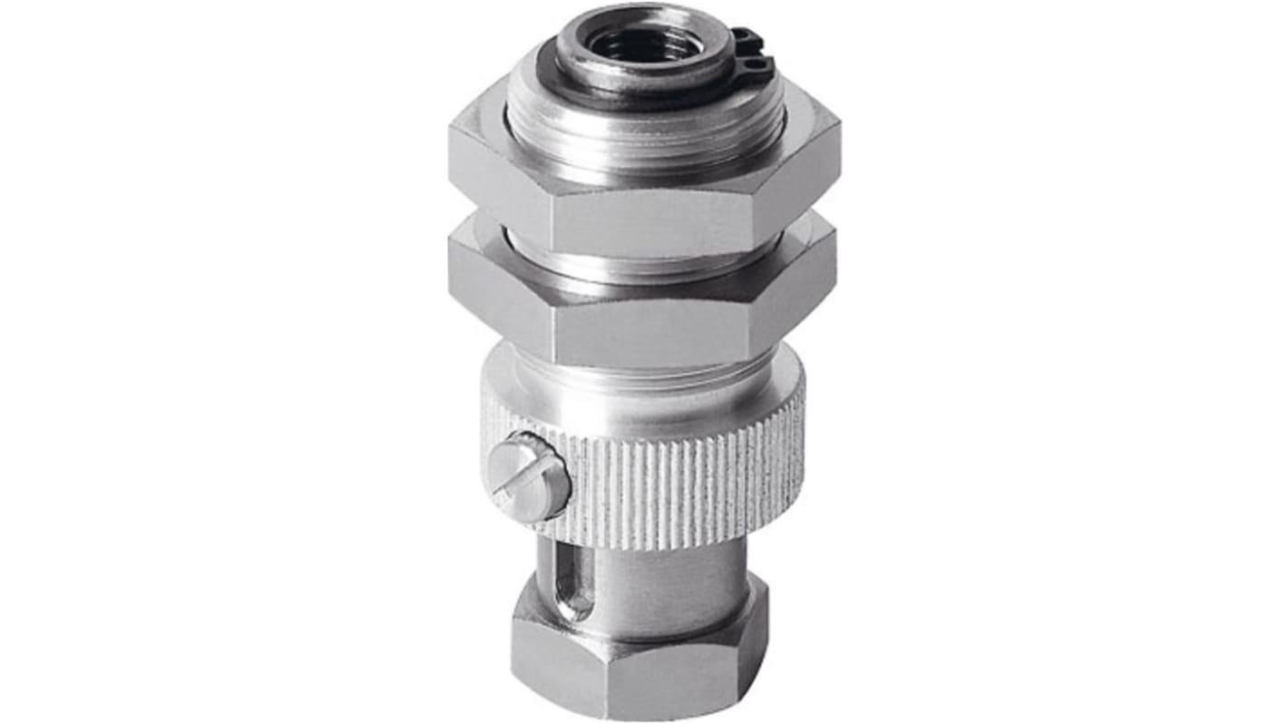 Ventosa Festo ESH-HC-5-G in NBR, diametro 80 mm, volume 59,1 cm³, altezza supporto 10,5 mm, raggio minimo 100 mm.