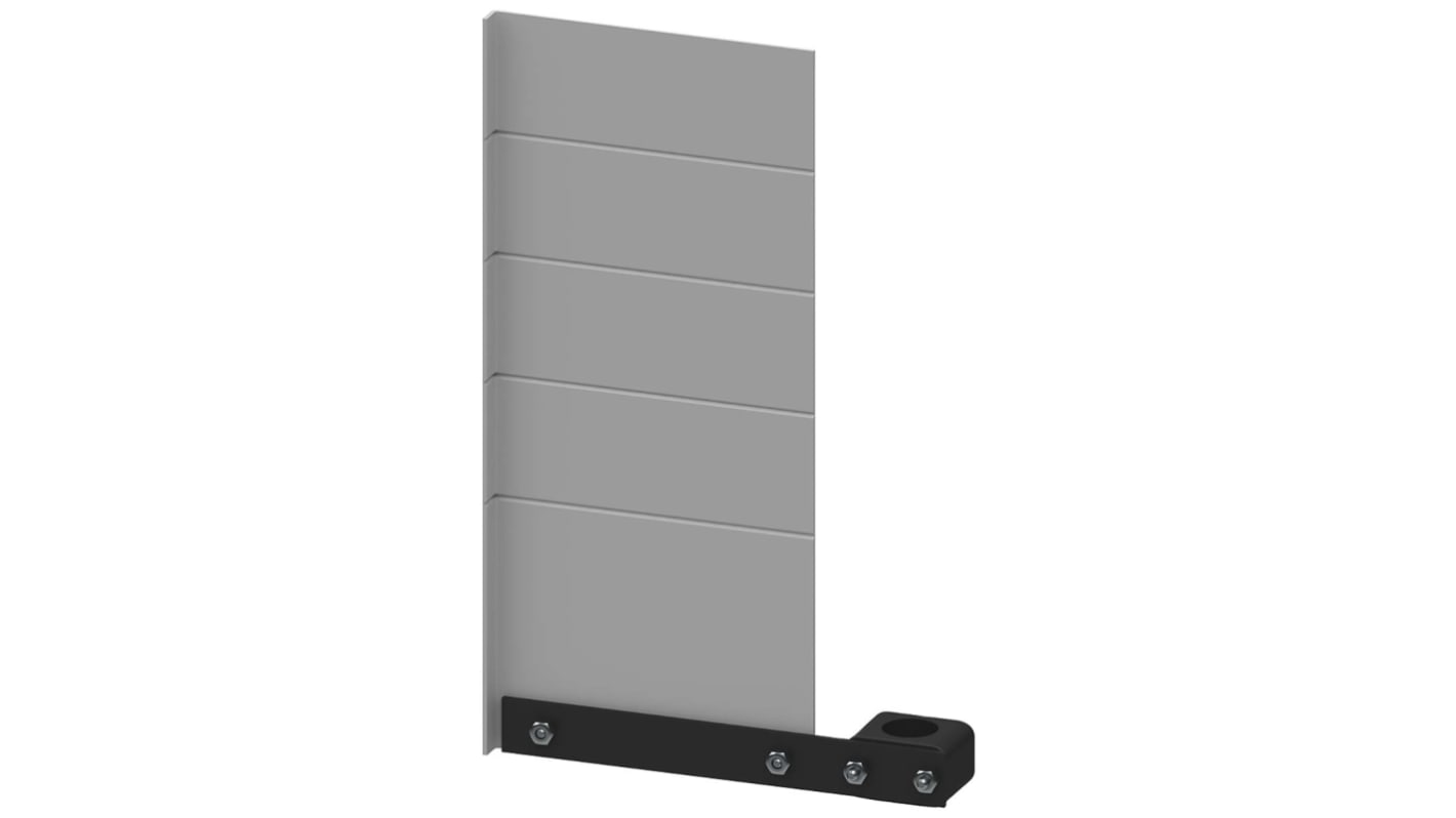 Pannello etichette Siemens 8WD4408-0FA per colonna segnaletica, montaggio su tubo, accessori di fissaggio inclusi.