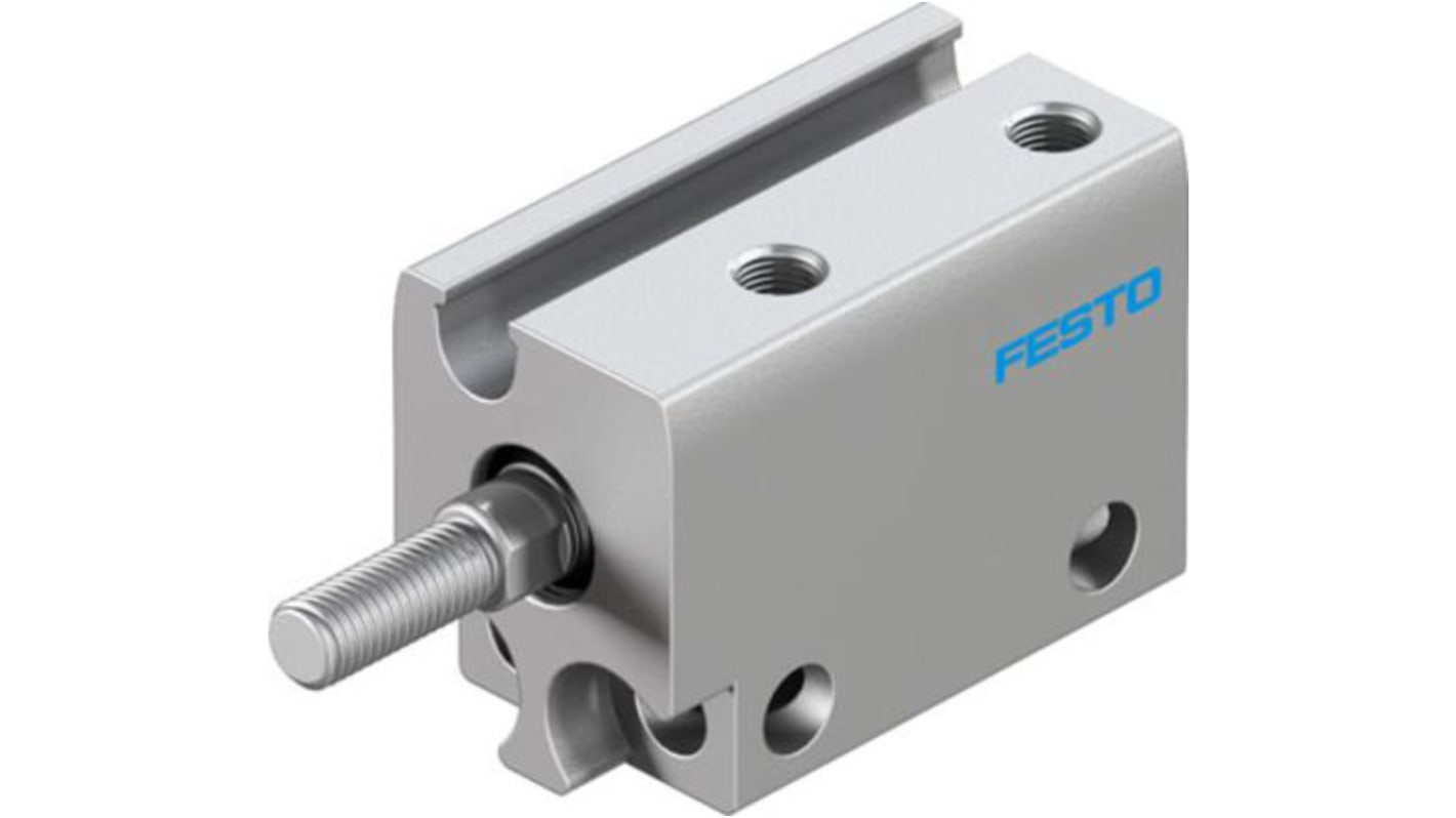 Cilindro pneumatico Festo ADN-S-6-5-A-A, doppio effetto, foro 6mm, corsa 5mm, attuatore con rilevamento posizione.