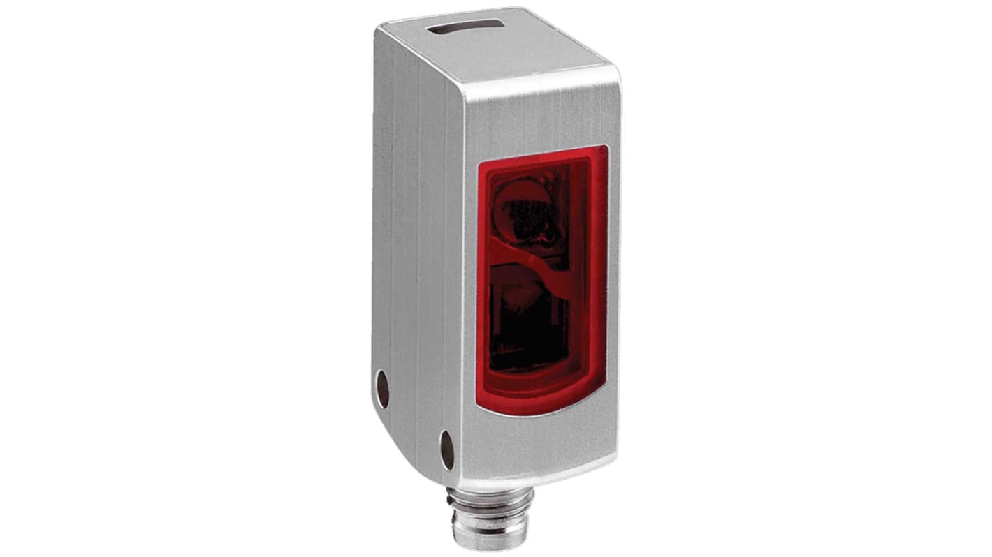 Sensore fotoelettrico rettangolare a retroriflessione Sick WL4S-3P2230V, rilevamento fino a 4 m, custodia in acciaio inox, IP 69K.