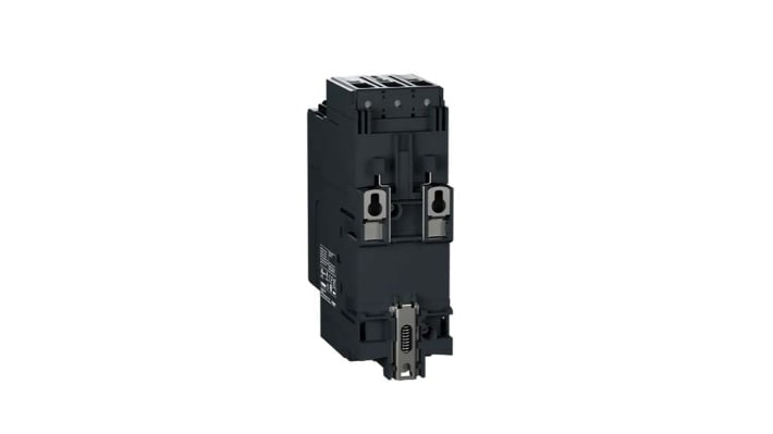 Starter DOL automatico Schneider Electric TPRST080, potenza 37 kW, tensione 690 V, montaggio orizzontale/verticale, dimensioni 167x55x125 mm.