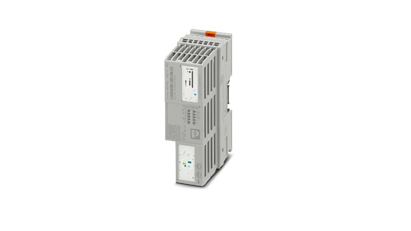 Controller PLC Phoenix Contact 1151412, serie PLCnext AXC F, 2 ingressi, supporto PROFINET, montaggio fino a 63 moduli i/o.
