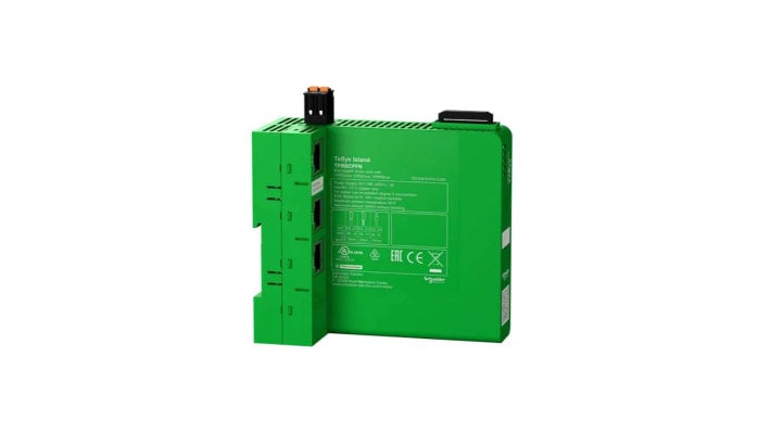 Accoppiatore bus Schneider Electric TPRBCPFN per TeSys Island, 24 V, montaggio su guida DIN, dimensioni 50 x 118 x 114 mm.