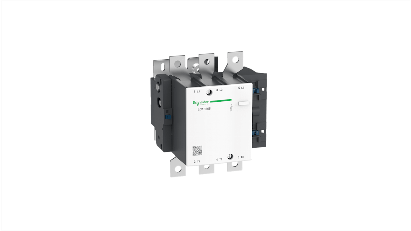 Contattore reversibile Schneider Electric LC1F265FE7, 3 poli, 3 NA, 265 A, bobina 115 V c.a., grado di protezione IP2x.