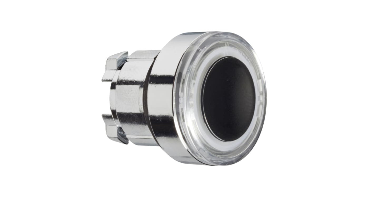 Attuatore pulsante Schneider Electric ZB4BW913, rotondo, ritorno a molla, testa illuminata, diametro foro 22 mm, protezione IP66/IP67/IP69K.