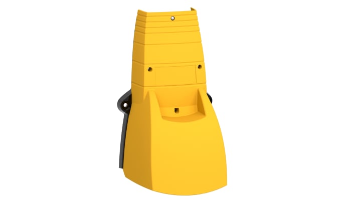 Interruttore a pedale Schneider Electric XPEY310, IP66, configurazione 1 NC+1 NA, montaggio a pavimento, corpo giallo resistente a oli e grassi.