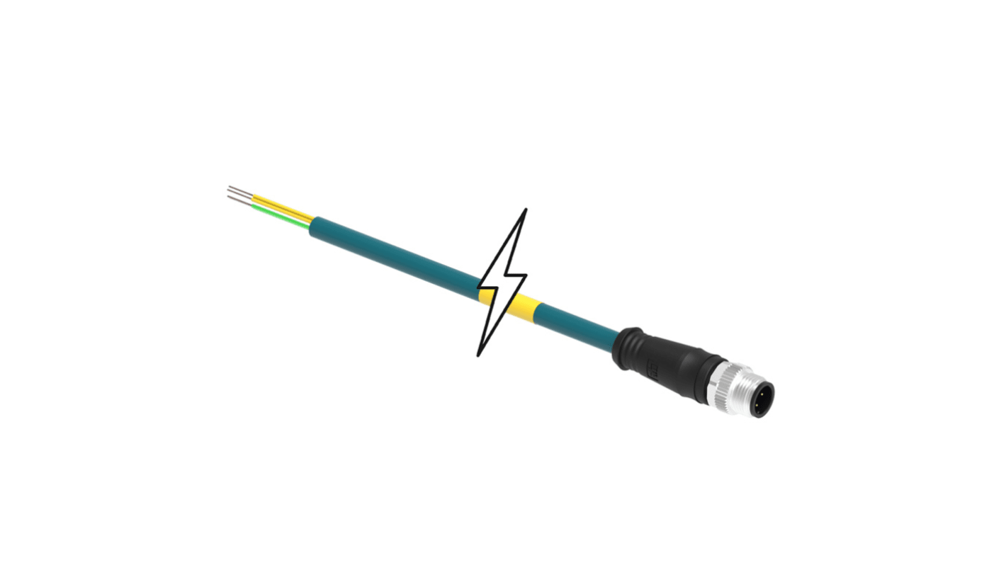 Cavo assemblato Brad from Molex 1201088545, connettore M12, 4 poli, lunghezza 20m, protocollo Ethernet, 30V cc.